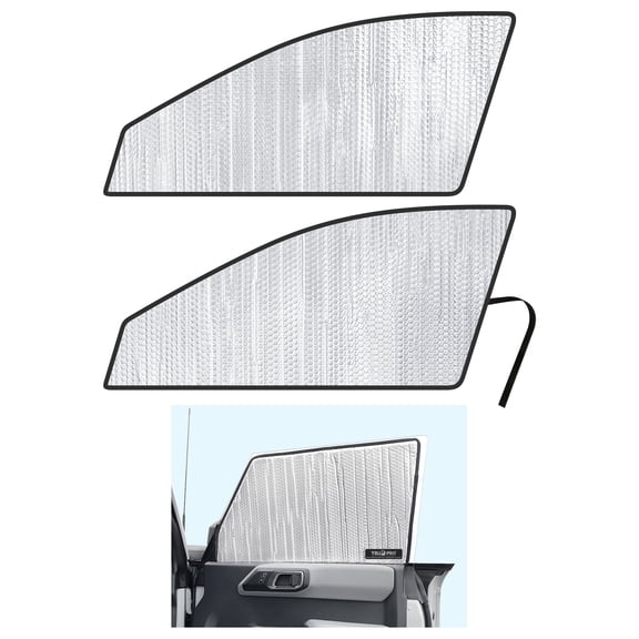 Yellopro Auto Front Side Sunshades for 2021-2025 Ford Bronco SUV (Set of 2) - (Not for Sport Model)