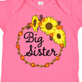 thumbnail image 4 of Inktastic Big Sister Sunflower Wreath Boys or Girls Baby Bodysuit, 4 of 5