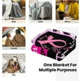thumbnail image 4 of Breast Cancer Blanket Gift, Breast Cancer Inspirationa Blanket Gift Flannel Throw Blankets, Breast Cancer Awareness Pink Ribbon Survivor Healing Warm Soft Flannel 50x60inches Throws Blanket for Woman, 4 of 6