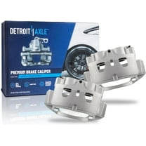 Detroit Axle - 2 Front Brake Calipers for 11-19 GMC Chevy Silverado Sierra 2500 3500 HD, 16-19 Suburban 3500 HD, Brake Calipers with Bracket Assembly 2016 2017 2018 2019 Replacement