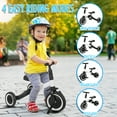 thumbnail image 4 of Little Buddy 4 in 1 Multi-use Kids Balance Tricycle for 1-3 Year Olds, 3 Wheeler Toddler Bike Trike for Boys Girls with Removable Pedals, Adjustable Seat and Grip Handlebars (White), 4 of 7