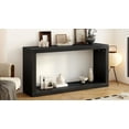 thumbnail image 5 of Harper & Bright Designs Minimalist Wood Console Table with Stroage , Modern Narrow Entryway Table with Open Shelf for Hallway and Entryway , Black, 5 of 10