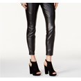 thumbnail image 2 of BAR III Womens Black Faux Leather Trim Skinny Pants  Size: S, 2 of 3