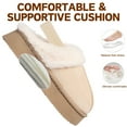 thumbnail image 2 of BERANMEY Thick-Soled Fuzzy Slippers for Women & Men - Cozy Platform House Shoes with Anti-Slip Sole, Warm Plush Lined Indoor Outdoor Short Ankle Slippers, 2 of 8