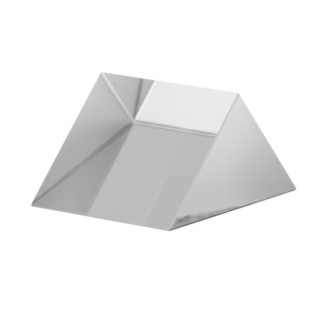 BIMZUC Triangular Prism K9 Optical Glass for Teaching Physics and Photography Light Spectrum Educational Tool 15x15x15mm / 0.6x0.6x0.6 inches Portable Clear Color Premium Gift