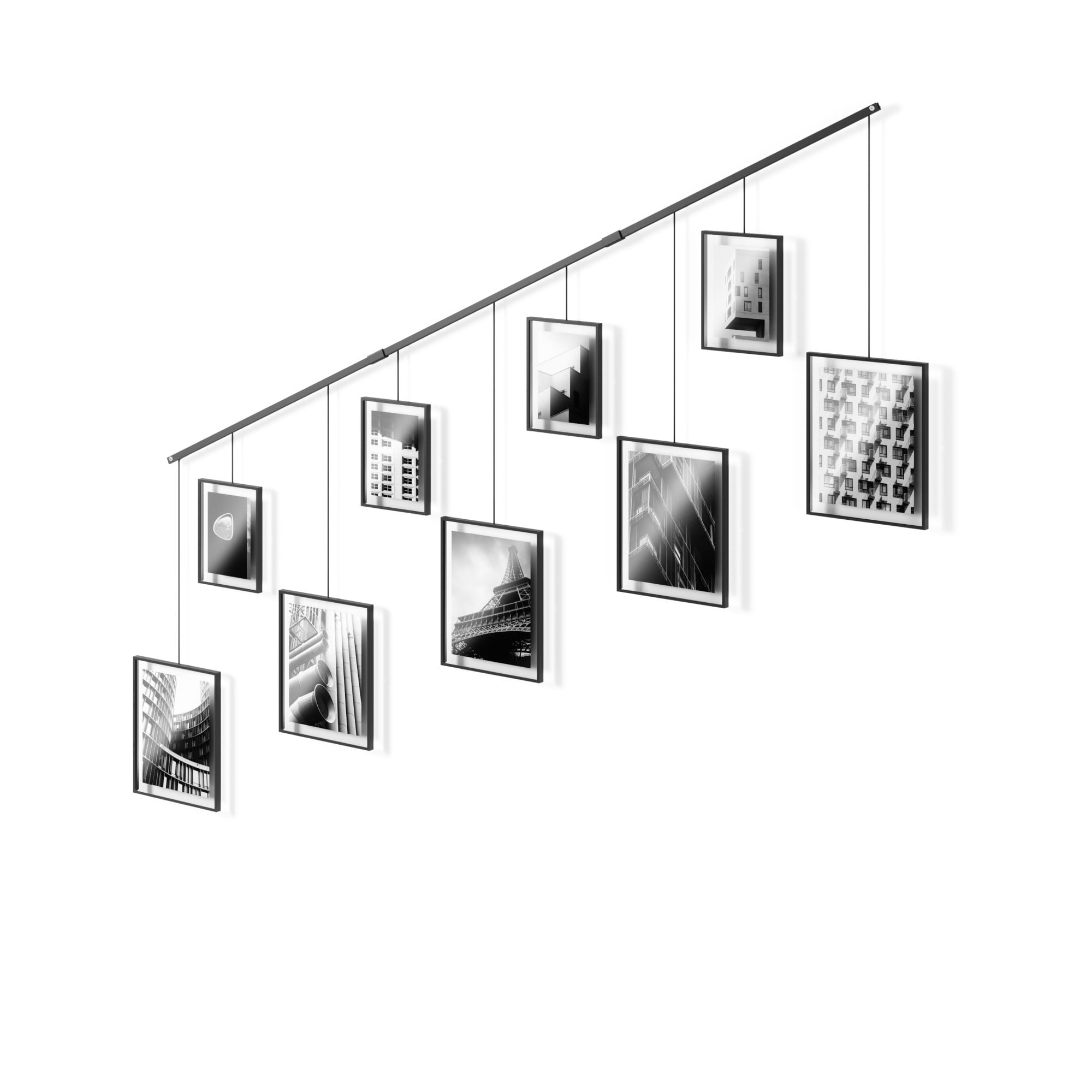 Umbra Exhibit 5"x7" 8"x10" Gallery Picture Frame, Set of 9