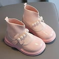 thumbnail image 2 of Huowey Winter Girls Fashionable Leather Shoes Children Woven Mouth Dance Shoes, 2 of 8