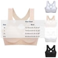 thumbnail image 4 of Stamzod Sports Bras for Women Bras for Women No Underwire Jelly Bra Racerback T Shirt Bra Push Up Seamless Wireless Bras, 4 of 7