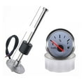 thumbnail image 1 of Stainless Steel Marine Fuel Level Gauge Sensor Fit Boat Car Fuel Level Gauge Meter 0-190 Ohm With Red Backlight ,Easy to Install, 1 of 5