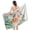 Green, variant on Floral Beach Towel 32 X 52 Inch, Microfiber Bath Towel, Asian Cherry Blossom Crane Art, Quick Dry Sand Resistant For Travel Spa