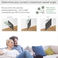 thumbnail image 4 of White TV Wall Mount,13-65 inch Full Motion Articulating - 4 Movement Flat/Curved Screen Bracket, Holds up to 88 lbs, Patented, Lifetime Limited Warranty, UL Listed, Fits LED OLED LCD, 4 of 6