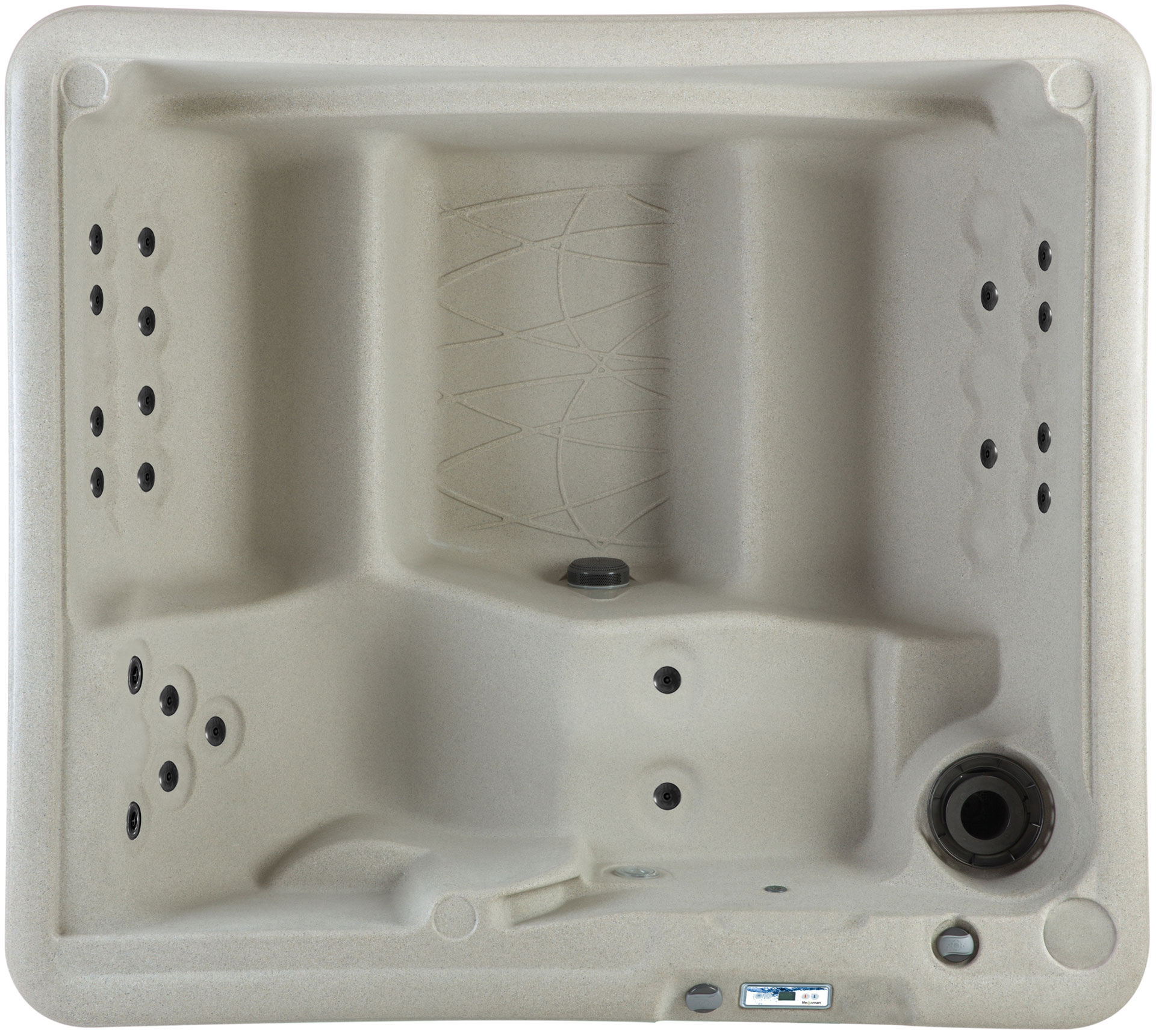 Lifesmart LS350DX Sand Pillow Bundle - 5 Person, 28-Jet, Plug & Play Spa with Spa Pillows included!
