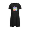 thumbnail image 2 of Censtreet Nightgowns for Women Pleated Sleep Shirts Short Sleeve Night Shirts Night Gown Ladies Sleep Dress, 2 of 5