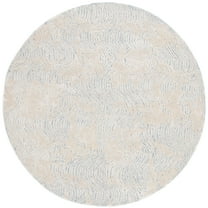 SAFAVIEH Glamour Tashi Abstract Area Rug, Blue/Ivory, 6' x 6' Round