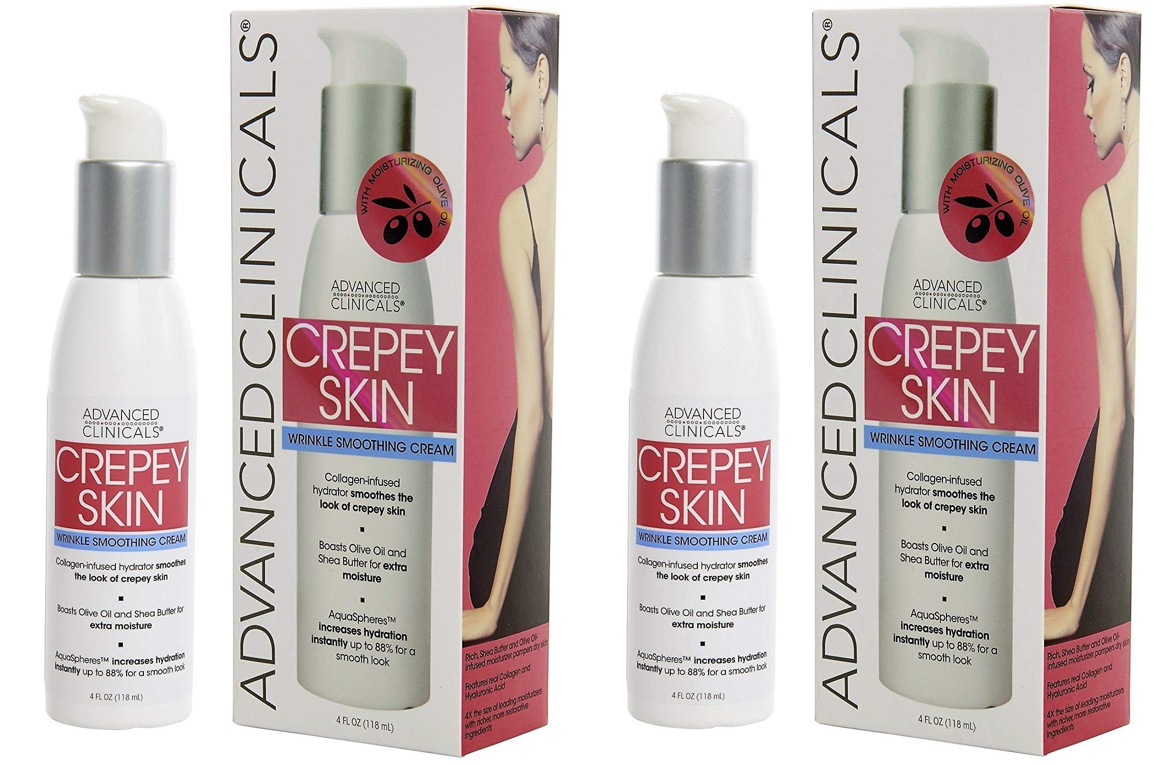 Advanced Clinicals Crepey Skin Wrinkle Soothing Cream. Retinol Cream