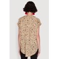 thumbnail image 5 of Womens Trendy Classic Fit Abstract Face Print Shirt, 5 of 5