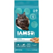 Iams ProActive Health Adult Weight Control and Hairball Care Indoor Chicken and Turkey Formula Dry Cat Food, 7 lb. Bag