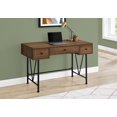 thumbnail image 1 of Monarch Specialties Computer Desk, Home Office, Laptop, Storage Drawers, 48"l, Work, Metal, Laminate, Walnut, Black, Transitional, 1 of 4