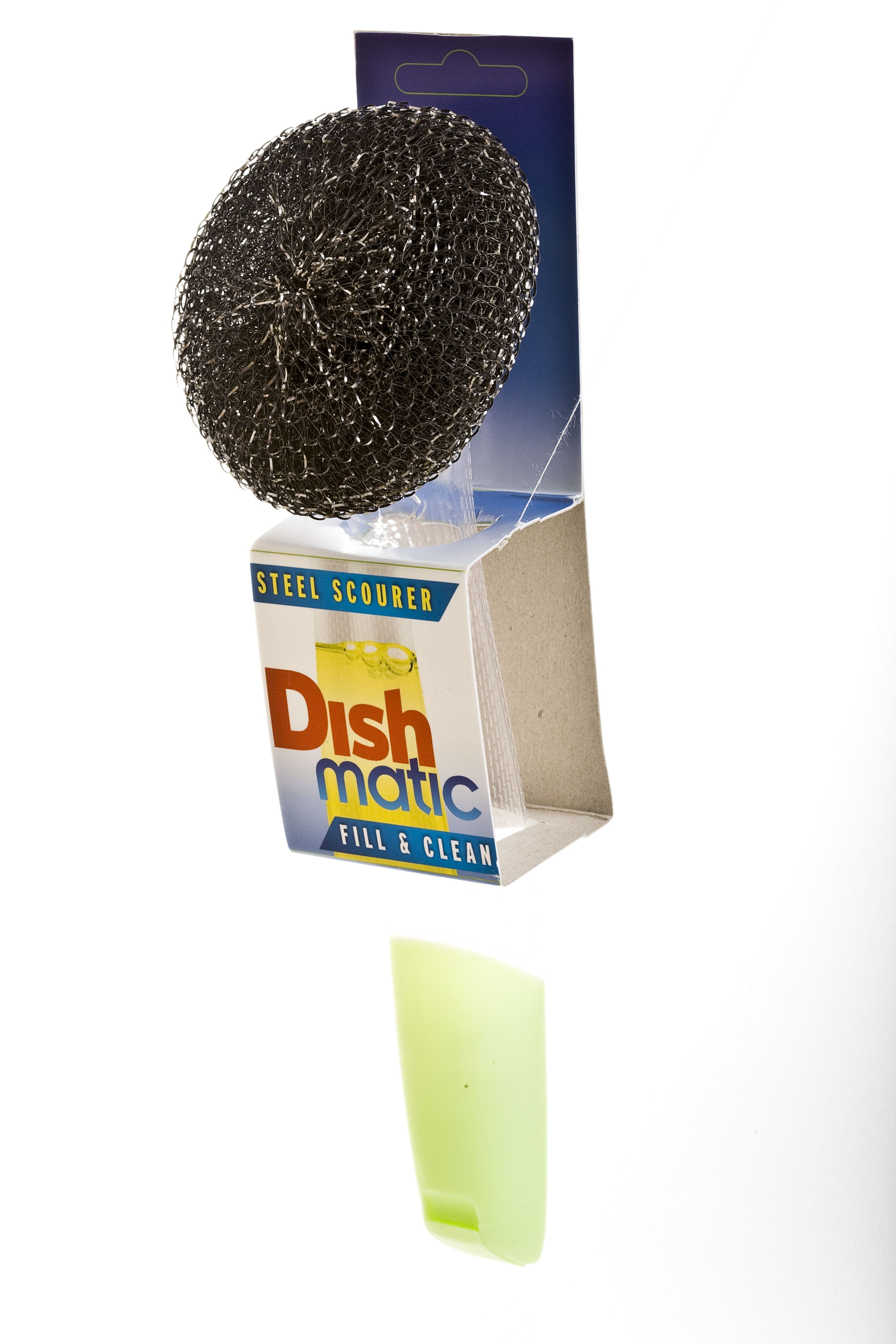 Dishmatic Fillable Dish Wand Brush with Handle for Dishwashing Soap