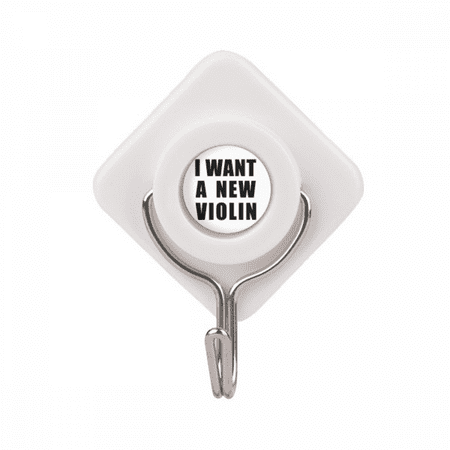 

I Want A New Violin Art Deco Fashion Adhesive Wall Hooks Hanging Self Sticky