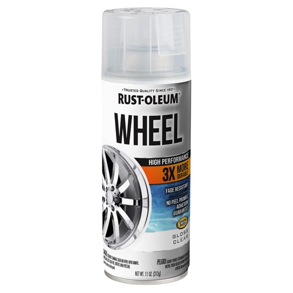 Rust-Oleum Automotive High Performance Wheel 3X, Gloss Clear, 11 Oz Spray - 366439