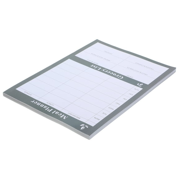 List Household Tearable Notebook for Food Weekly Meal Plan Planning Calendars Prep Journal Planner and Grocery Shopping
