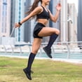 thumbnail image 6 of Rateoe Colored Hearts Compression Socks for Women and Men 20-30mmHg-Circulation Support Socks Knee High Nurse Pregnant Running Medical and Travel Athletic, 6 of 7