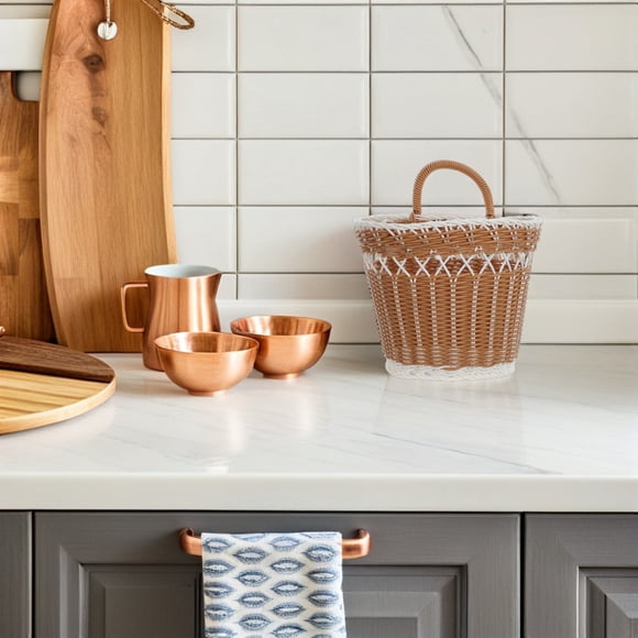 BESTYASH Cesta Tejida Para Colgar En Cocina Como Solución Ahorradora De Espacio Para Y Verduras