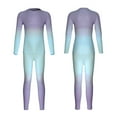 thumbnail image 6 of Children's High Elastic Quick-Dry One-Piece Ski Functional Compression Shirt Sweat-Wicking Breathable Warm Base Layer Gradient Set, 6 of 7