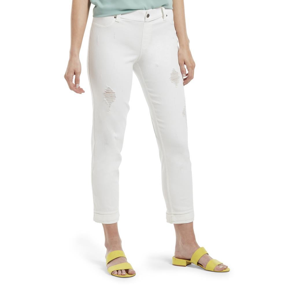 Hue Ripped \u0026 Cuffed Ultra-Soft Denim 