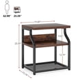 thumbnail image 4 of Tribesigns c0571 Printer Electronic Stand with Storage 3 shelf, Rustic & Black, 4 of 5