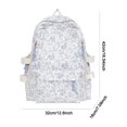 thumbnail image 2 of Yucurem Aesthetic Floral Backpack for Women, Large Capacity Nylon Kawaii Backpack, Multiple Pockets Laptop Backpacks for Shopping Travel Work, 12.6x7.09x16.54inch, 2 of 7