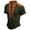 v#298Green1265, variant on Men'S Tee Classic Color Blocked Drawstring Open Collar Design V Neck Short Sleeve Casual For Workout Comfort Tops,Red,L