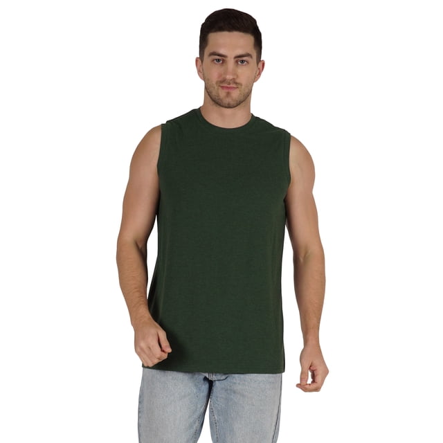 Inkmeso Men's Lightweight Cotton Tank Tops Moisture Wicking Sleeveless Shirts Workout Muscle Tank