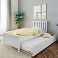 thumbnail image 2 of Max & Lily Solid Wood Twin-Size Trundle Bed, Blue, 2 of 5