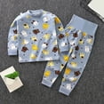 thumbnail image 2 of masbird Kids Toddler Boy Girl Pajamas Pj Set Long Sleeve Snug Fit Soft & Cozy Sleepwear Loungewear 2-Pack 6-12 Months 12-24 Months 2t 3t 4t 5t 6t 7t 8t 9t Children(Light Blue,6-12 M), 2 of 4