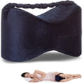 thumbnail image 2 of Cojín de espuma viscoelástica para las rodillas - Almohada ortopédica duradera de espuma viscoelástica - Alivio del dolor del nervio ciático, la espalda y las articulaciones - Apoyo durante el embarazo JM MX-0136051FYD, 2 of 5