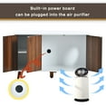 thumbnail image 4 of Pefilos 39" Hidden Cat Litter Box Enclosure Furniture, Modern Wood Cat House, Cat Washroom with Plug, White+Brown, 4 of 17