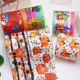 thumbnail image 2 of Cinta de grogrén impresa de Halloween de dibujos animados DIY para suministros de artesanía accesorios de costura 5 yardas, resinas planas 10 piezas. 46703, 2 of 3