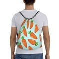 thumbnail image 2 of Bingfone Cartoon Carrot Drawstrings Backpacks Bags For Men Women Gym Drawstrings Bag, 2 of 9