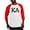 Red/White, variant on - Kappa Alpha Order Official KA Baseball Jersey - Cotton Baseball Jersey, 3/4 Raglan Sleeve Shirt