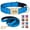 Blue, variant on Pet Artist Personalized Dog Collars and Leash set Durable Nylon Soft Padded Waterproof ID Name Metal Buckle Engraved Adjustable for Small/Medium/Large Breeds