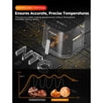 thumbnail image 2 of Freidora de aire Nuwave Brio Plus de 8 cuartos, sin PFAS, nueva y mejorada, pantalla táctil digital, pantalla blanca fría, 50°F~400°F en 5° precisos, 5 funciones de cocción, 100 preajustes y 50 memori, 2 of 5