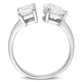 thumbnail image 5 of Created Forever Women's 2 CT T.W. Heart & Radiant Lab-Created Diamond 14kt White Gold 2-Stone Engagement Ring, 5 of 11