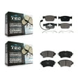 thumbnail image 1 of TEC Front Rear Ceramic Brake Pads Kit for Car Audi A4 Quattro KTC-100782, 1 of 10