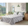 thumbnail image 2 of RUVANTI 100% Cotton Sheets – Full Size Percale Bedding, Cooling & Breathable Floral Design, Durable with a Crisp, Soft & Comfortable Feel, 16" Deep Pocket, 4-Piece Set, Dandelion Field, 2 of 8