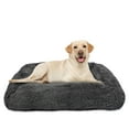 thumbnail image 6 of Vibrant Life Furry Bolster Large Dog Bed, Gray, 36" x 27", 6 of 6
