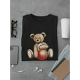 thumbnail image 3 of Teddy Bear Holding Red Ball T-Shirt Men -Image by Shutterstock, Male XX-Large, 3 of 4