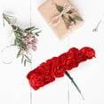 thumbnail image 2 of AVEKI 144Pcs Mini Paper Flower Handmade DIY Artificial Rose for Wedding Decoration(Wine Red), 2 of 8
