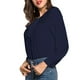 thumbnail image 2 of Blusa de gasa informal suelta para mujer a jinwen Camisa de gasa, 2 of 8
